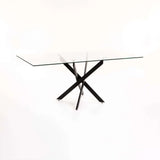 CAM 180x90cm GLASS TOP DINING TABLE