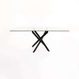 CAM 180x90cm GLASS TOP DINING TABLE