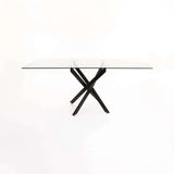 CAM 180x90cm GLASS TOP DINING TABLE