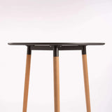CAPRI 80cm WOODEN LEG PODIUM - DARK GREY