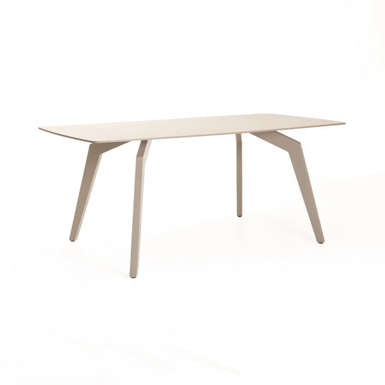 CARA 180x90cm STONE TOP DINING TABLE - LIGHT LEG