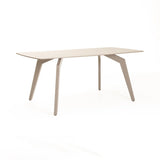 CARA 180x90cm STONE TOP DINING TABLE - LIGHT LEG
