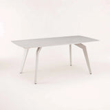 CARA 180x90cm STONE TOP DINING TABLE - LIGHT LEG