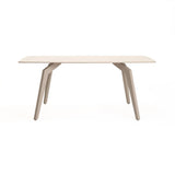 CARA 180x90cm STONE TOP DINING TABLE - LIGHT LEG