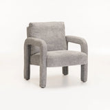 CARTER FABRIC CHAIR - LIGHT GREY