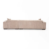 CATERINA FABRIC CORNER CHAISE - PLATINUM - RIGHT