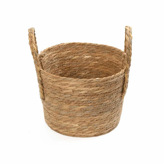 CATTAIL LEAF BASKET PLANTER K463