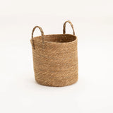 CATTAIL LEAF BASKET PLANTER K463 - LARGE-NATURAL