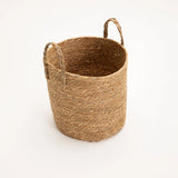 CATTAIL LEAF BASKET PLANTER K463 - LARGE-NATURAL