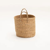 CATTAIL LEAF BASKET PLANTER K463 - LARGE-NATURAL
