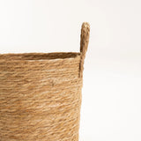 CATTAIL LEAF BASKET PLANTER K463 - SMALL-NATURAL