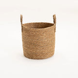 CATTAIL LEAF BASKET PLANTER K463 - LARGE-NATURAL