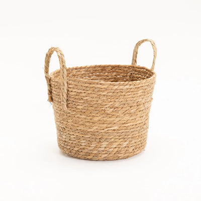 CATTAIL LEAF BASKET PLANTER K463