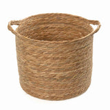 CATTAIL LEAF BASKET PLANTER K464 - LARGE-NATURAL
