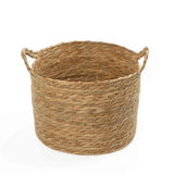 CATTAIL LEAF BASKET PLANTER K464 - SMALL-NATURAL