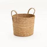 CATTAIL LEAF BASKET PLANTER K464 - LARGE-NATURAL