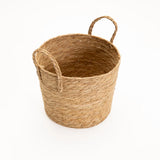 CATTAIL LEAF BASKET PLANTER K464 - LARGE-NATURAL