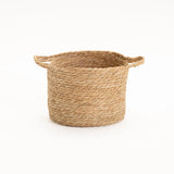 CATTAIL LEAF BASKET PLANTER K464 - SMALL-NATURAL