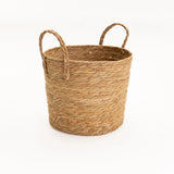 CATTAIL LEAF BASKET PLANTER K464 - LARGE-NATURAL