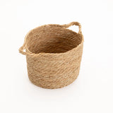 CATTAIL LEAF BASKET PLANTER K464 - SMALL-NATURAL