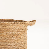 CATTAIL LEAF BASKET PLANTER K464 - SMALL-NATURAL