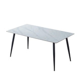 CAZ 160x90cm SINTERED STONE DINING TABLE - WHITE