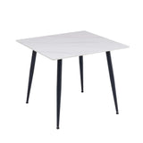 CAZ 90x90cm SINTERED STONE DINING TABLE - WHITE