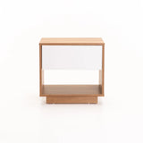 CENTO 1 DRAWER PEDESTAL - WILD OAK/WHITE