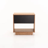 CENTO 1 DRAWER PEDESTAL - WILD OAK/BLACK