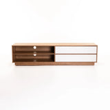 CENTO 180cm 2 DRAWER TV/PLASMA UNIT-WILD OAK/WHITE