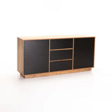 CENTO 2 DOOR 3 DRAWER SIDEBOARD - WILD OAK/BLACK