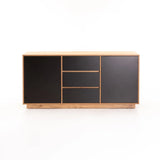 CENTO 2 DOOR 3 DRAWER SIDEBOARD - WILD OAK/BLACK