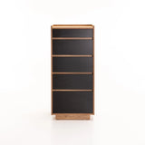 CENTO 5 DRAWER CHEST - WILD OAK/BLACK