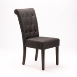 CHESTERFIELD FABRIC DINING CHAIR