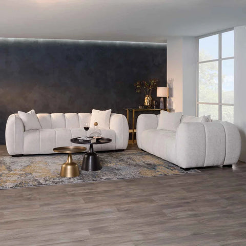 CHLOE FABRIC 2 SEATER - OATMEAL