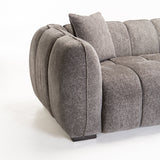 CHLOE FABRIC 2 SEATER - GREY