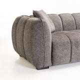 CHLOE FABRIC 3 SEATER - GREY