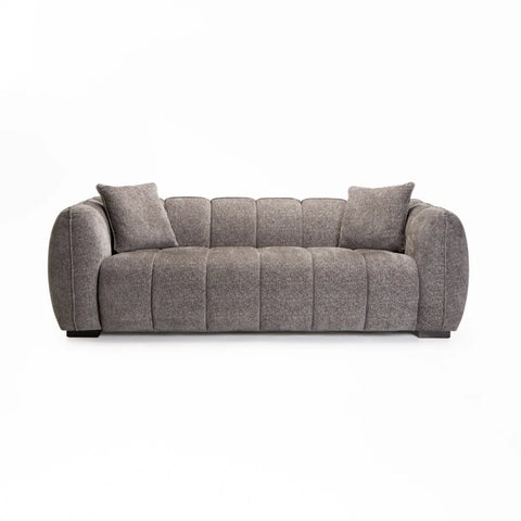 CHLOE FABRIC 3 SEATER - GREY