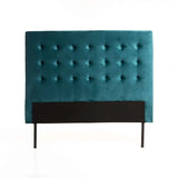 COCO VELVET TOUCH QUEEN HEADBOARD - TEAL