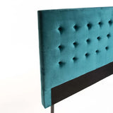 COCO VELVET TOUCH QUEEN HEADBOARD - TEAL