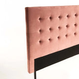 COCO VELVET TOUCH QUEEN HEADBOARD - BLUSH