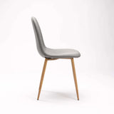 COLE FABRIC DINING CHAIR - NATURAL LEG