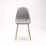 COLE FABRIC DINING CHAIR - NATURAL LEG