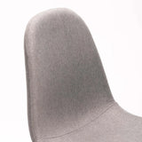 COLE FABRIC DINING CHAIR - BLACK LEG