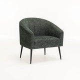 COLT FABRIC CHAIR - GREEN/BLACK LEGS 
