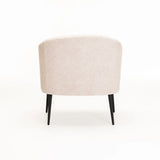 COLT FABRIC CHAIR - OATMEAL/BLACK LEGS