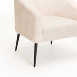 COLT FABRIC CHAIR - OATMEAL/BLACK LEGS