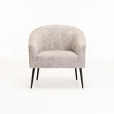 COLT FABRIC CHAIR - LIGHT GREY/BLACK LEGS