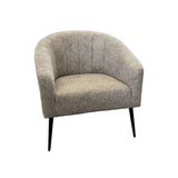 COLT FABRIC CHAIR - LIGHT GREY/BLACK LEGS