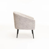COLT FABRIC CHAIR - LIGHT GREY/BLACK LEGS